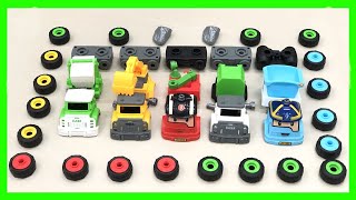DIY Excavator, Garbage Truck, Crane Truck & Dump Truck / Cars Toys Videos - i toy review
