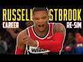 TOP 3 PLAYER ALL TIME! RUSSELL WESTBROOK FULL CAREER RE-SIMULATION!