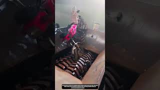 Industrial Metal Shredding Process Using Heavy Duty Dual Shaft Shredder