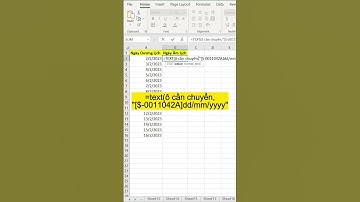 [Thủ thuật Excel]Cách chuyển ngày Dương lịch sang Âm lịch trong Excel #shorts