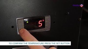 How to set the temperature with a red display
