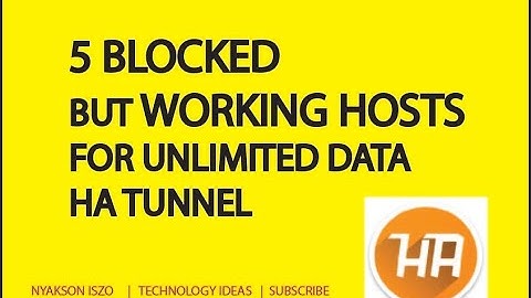 5 BLOCKED HOSTS BUT STILL WORKING FOR UNLIMITED MTN DATA  #Technology Ideas.