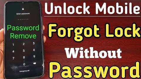 Unlock Mobile Password Without Going Service Center | Mobile Unlock Method | Password Pattern Reset
