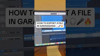 HOW TO EXPORT A FILE IN GARAGEBAND #tutorial #garageband #musicproducer #rapper #tipsandtricks