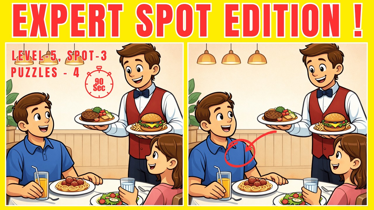 This Looks Easy… Until It’s Not! 😏 Spot the Difference | Spot the 3 Differences | Brain Pin