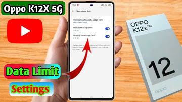 oppo k12x data limit setting, oppo k12x data limit kaise set kare