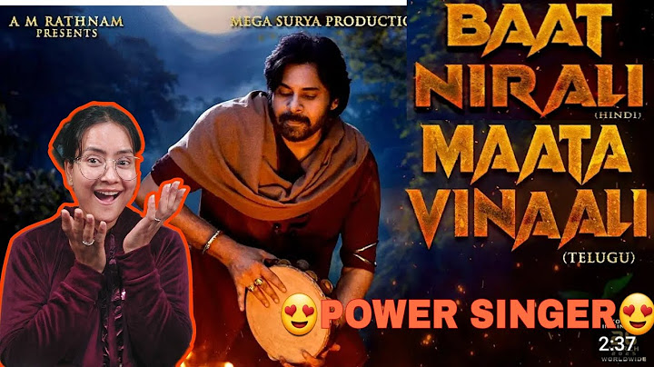 Maata Vinaali Song | Baat Nirali Song | Reaction | Hari Hara Veera Mallu| PSPK | Sadhana Reaction