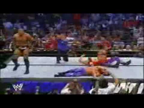 WWE 2002 The Rock and Brock lesnar segment on smac...