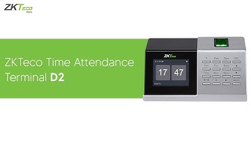 D2 Time Attendance Terminal | ZKTeco India