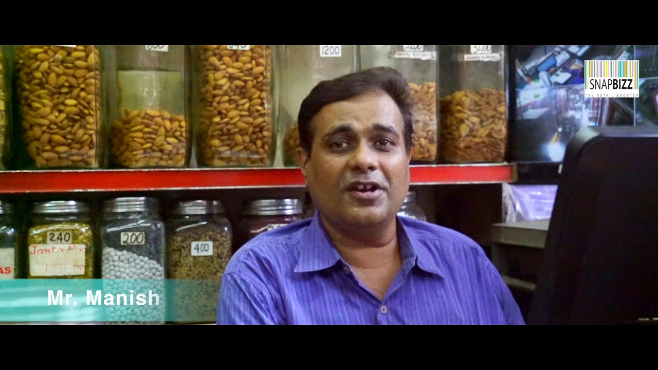 Swastick Dry Fruits kirana store goes hi-tech using SnapBizz POS Solution Paisa Wasul Machine