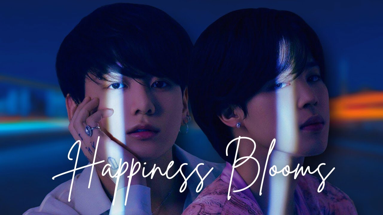정국 JungKook (feat. Jimin) - Happiness Blooms | Lyric Visualizer FMV [AI Cover]