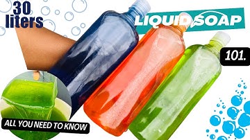 How to make Multipurpose liquid soap 2023 / chemical functions and uses / 30 liters production