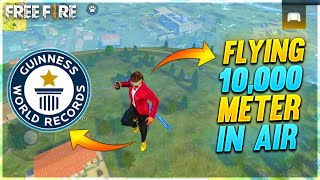AS Gaming Flying On 10,000 Meter In Air With Unlimited Glow Walls Wtf Moments - Garena Free Fire