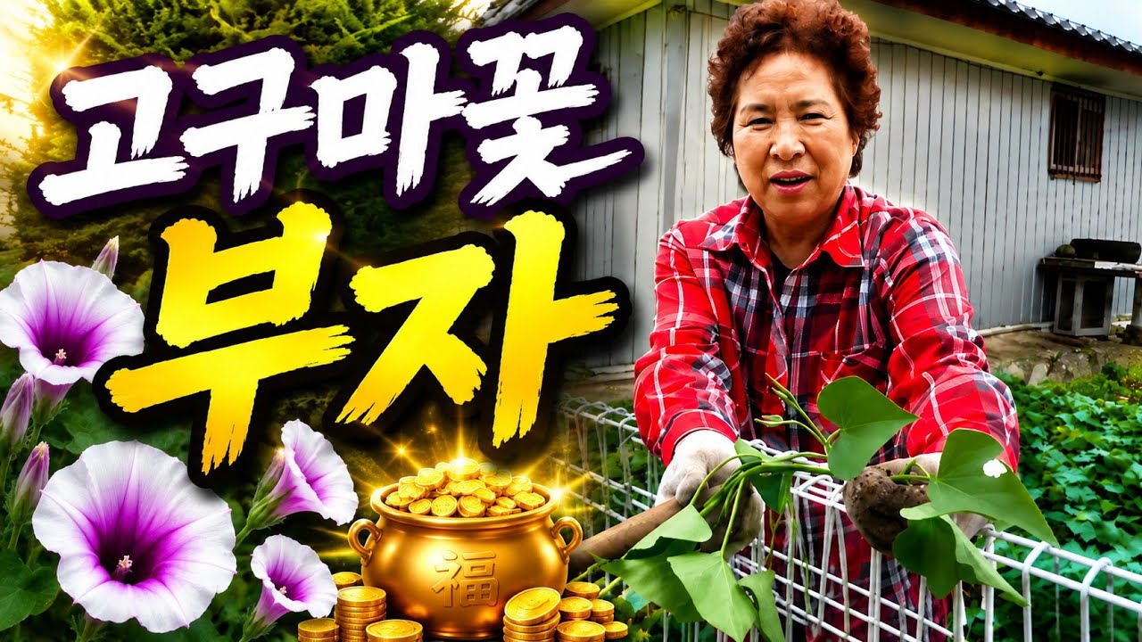 부자가 된다는 고구마꽃 