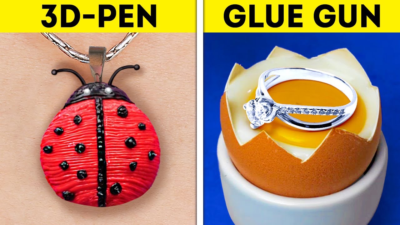 3D-PEN VS. GLUE GUN || Cheap Yet Useful DIY Crafts And Hacks || Decor, Repair, Jewelry