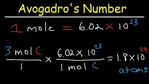 Avogadro's Number, The Mole, Grams, Atoms, Molar M...