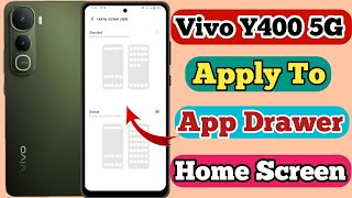 Vivo Y400 5g App Drawer Setting Kaise On Kare // How To App Drawer Setting On Vivo Y400 5g screenshot 5