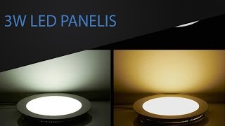 3W LED gaismas panelis apaļš | THEDOBETTER