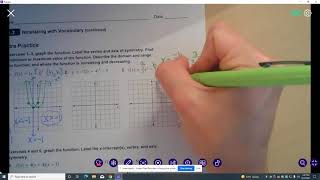 Famous Alg 2 STEM: Lesson 2.1 Extra Practice #1 and 3 Wealth