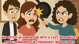 My Sister-in-Law Hit Me With a Cast Iron Skillet When I Announced My Pregnancy Before Hers.