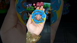 Best out of waste || cute diy donut craft idea🍩 #clayart #viralvideo #shorts