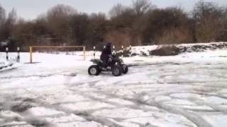 Quadzilla 250e snow fun drift