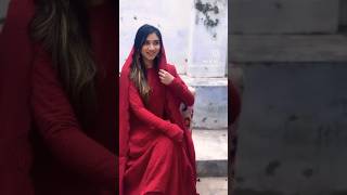 Eid outfit ideas? Red long anarkali suit youtubeshorts shortvideo neehariaz