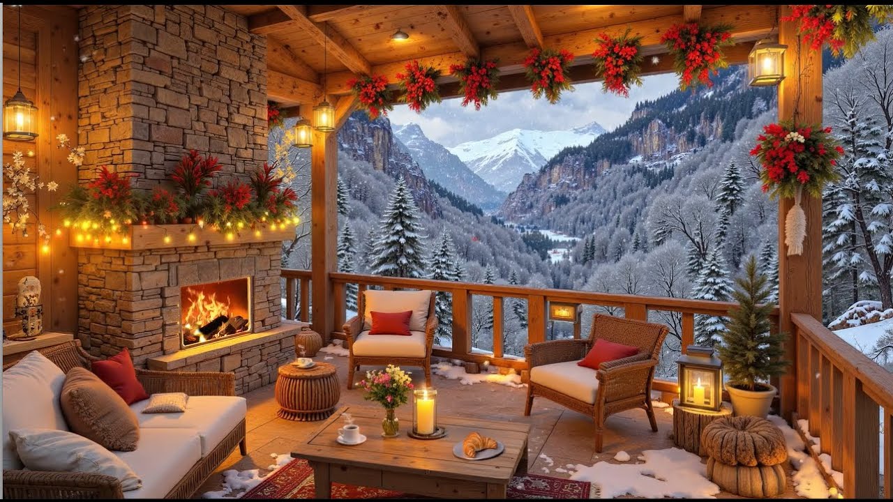 Soft Piano Winter Jazz ☕ Warm Coffee Shop Ambience for Studying, Focus & Relaxation