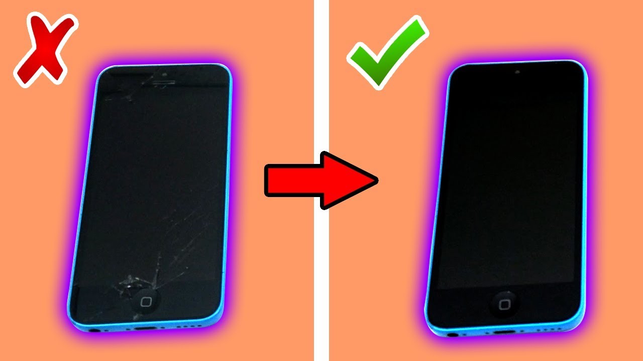 Damaged iPhone 5C Screen The Process Behind A Fix YouTube