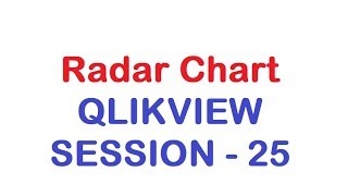 Radar Chart - QlikView Tutorial - Session 25