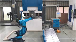 Electric Servo Automatic Cnc Press Brake Bending Cell Machine Robot Arm 6 Axis