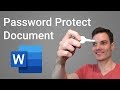 How to Password Protect a Word Document