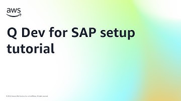 Q Dev for SAP setup tutorial | Amazon Web Services