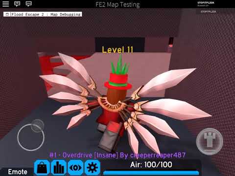 Roblox Flood Escape 2 Overdrive Complete Testmaps Mobile Youtube - roblox flood escape 2 overdrive