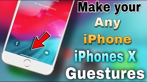 How to get iPhone X Gestures in any iPhone | iPhone X Gesture on iPhone 6,7,8 | iOS 13-13.5 & 12