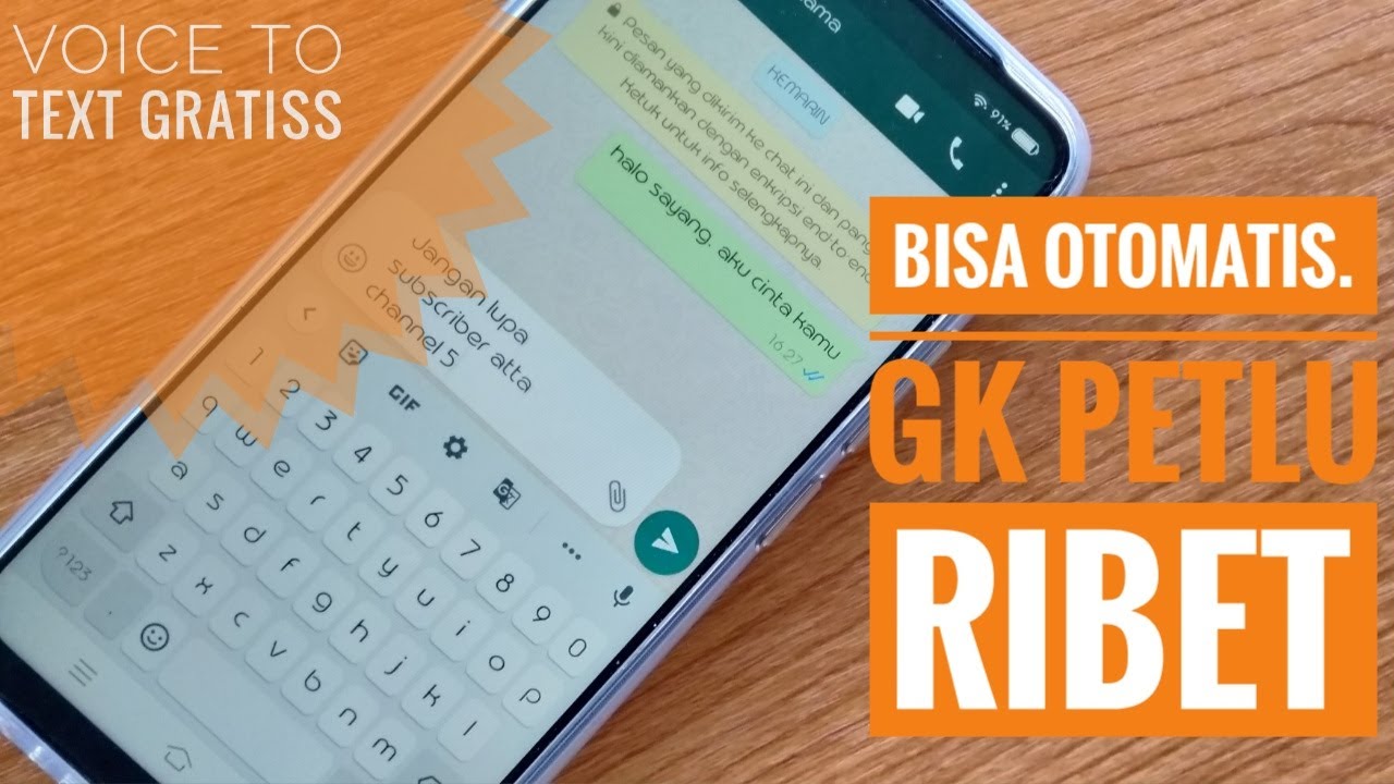 Cara Menulis Pesan WhatsApp Tanpa Mengetik otomatis dan cangih banget