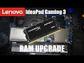 Lenovo IdeaPad GAMING 3 | RAM UPGRADE | COMPLETE tutorial