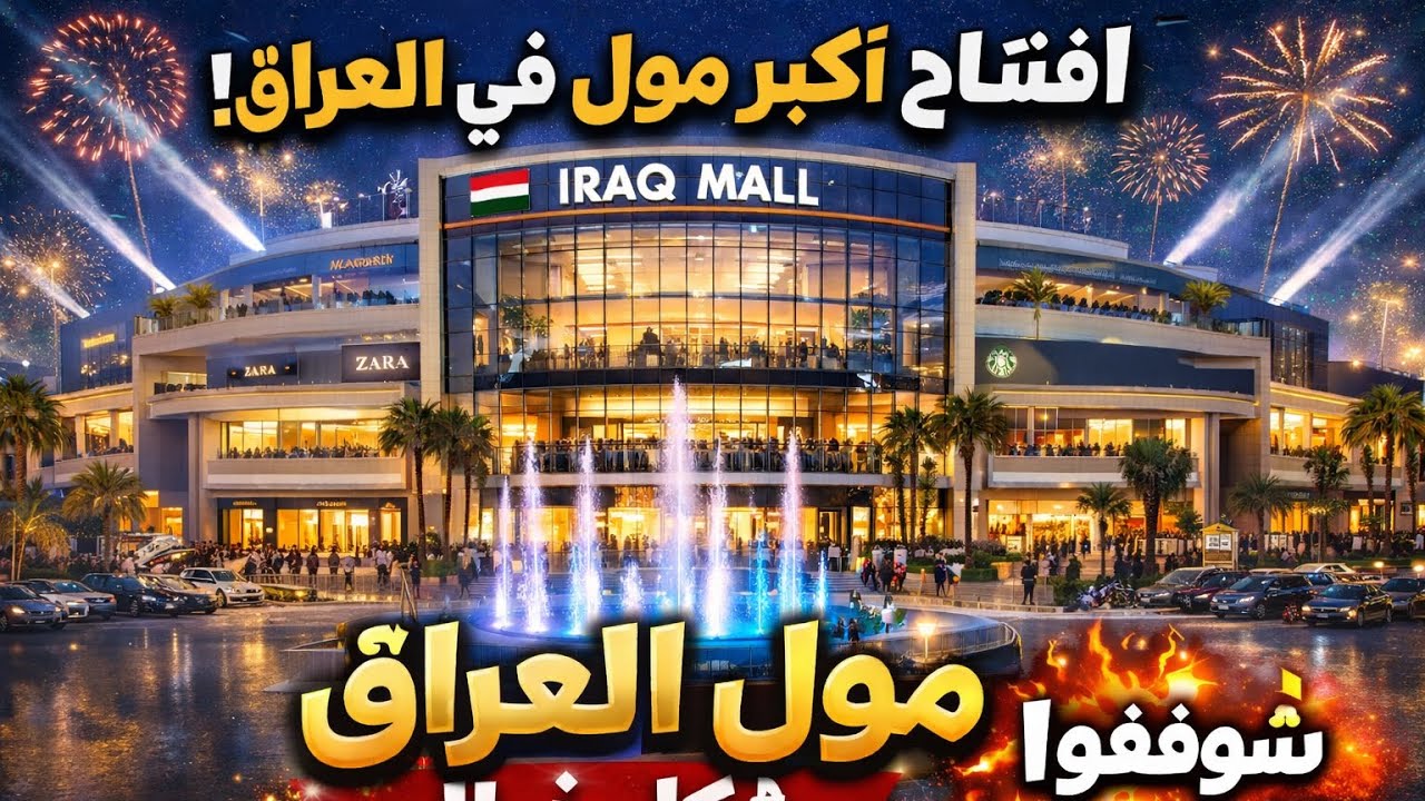افتتاح مول العراق اليوم احدث تصوير 2026/2/19