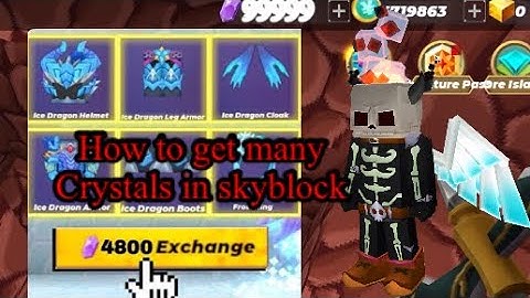 How to get 999+crystals in skyblock faster (blockman go) (skyblock)
