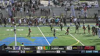 FORT LAUDERDALE HURRICANES VS LAMBO  11U  (CHAMPIONSHIP GAME)