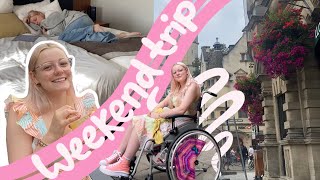 Realistic Disabled girl weekend trip.