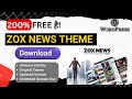200% FREE है! ~ Zox News Theme Free Download Latest Version &amp; License Key (Lifetime Validity)