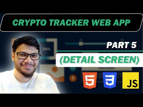 Crypto Tracker Web App - Html CSS JS Projects for Beginners - Part 5 (Detail Screen)