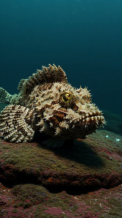 Don’t Step Here — There’s a Stonefish Hiding 😱⚠️ #OceanHazard