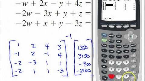 Solving Linear Systems with Graphing Calculators - How (Ch. 4.5)