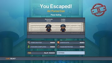 [The Escapists 2] Air Force Con | Plane Sailing Escape