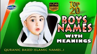 Top 20 | trending | Muslim baby boy names and meaning in 2024 | nousaf kitchen | Full HD