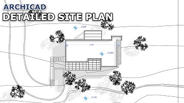 Detailed Site Plan in Archicad - Tutorial