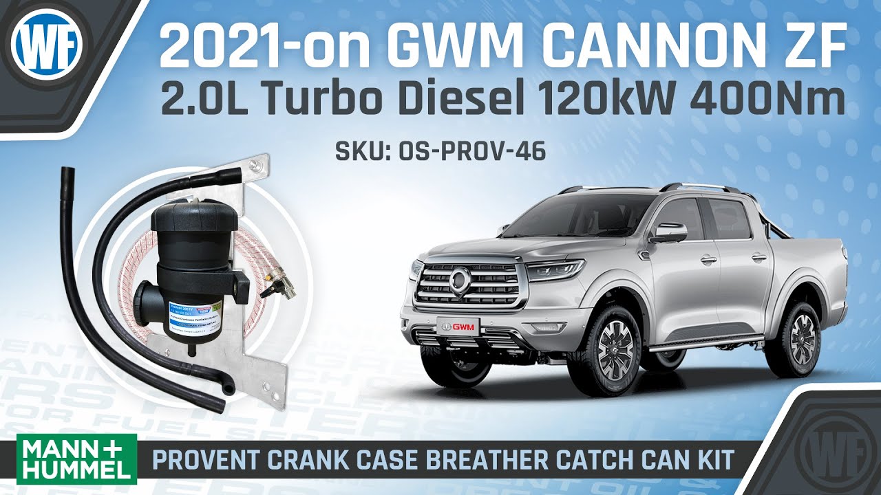 Provent Installation Provent Kit Installation for Great Wall GWM Cannon 2021-on ZF 2.0L ...