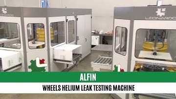 ALFIN Helium leak testing machine for alloy wheels